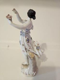 1700's to 1800's Meissen porcelain figurine damage Dancing Lady Germany Antique