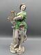 1800s Meissen German Muse With Lyre Porcelain Figurine Crossed Swords Mark 8.5