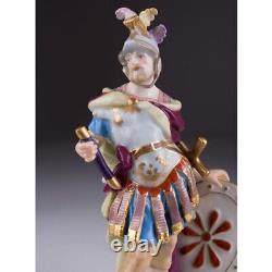 1850-1880 Roman Warrior Fighter Vintage Figurine Porcelain By Meissen Germany