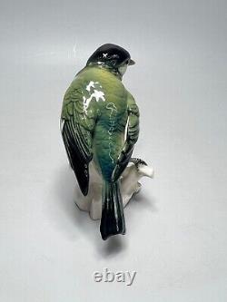 1930s Antique German Karl Ens Porcelain Figurine Blue Tit Bird Figure withLabel