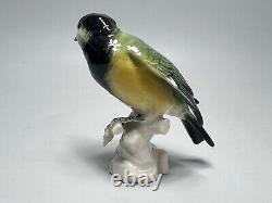 1930s Antique German Karl Ens Porcelain Figurine Blue Tit Bird Figure withLabel