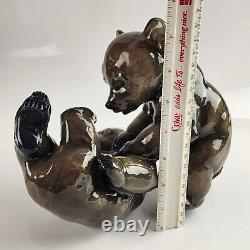 1947 Vintage Germany Porcelain Figurine Playing Bears Rosenthal Heidenreich MCM