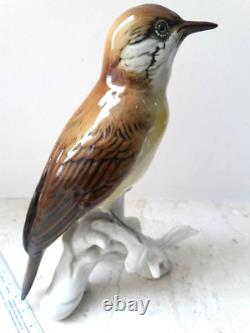 1950 Karl Ens Germany Vintage Porcelain Statue Figurine Bird Thuringia Signed