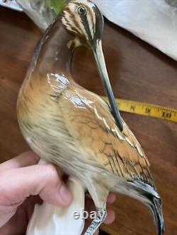 1950 Rare Karl Ens Germany Vintage Porcelain Statue Figurine Snipe Marked 9