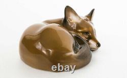 1950 Rosenthal Vintage Porcelain Statue Figurine Fox Marked Made in Germany