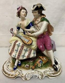 1960s Vintage Volkstedt Kammer Porcelain Figurine 7X7 Marked