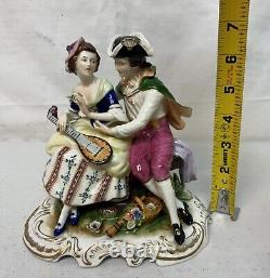 1960s Vintage Volkstedt Kammer Porcelain Figurine 7X7 Marked