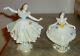 2 Fabulous Vintage Volkstedt Germany Lace Ballet Ballerina Figurines Figures