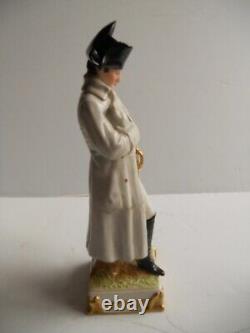 3 Vintage Fine Porcelain Millitary Figurines by Scheibe of Germany Napoleon