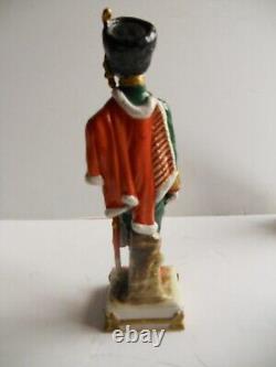 3 Vintage Fine Porcelain Millitary Figurines by Scheibe of Germany Napoleon