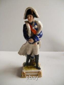 3 Vintage Fine Porcelain Millitary Figurines by Scheibe of Germany Napoleon