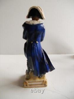 3 Vintage Fine Porcelain Millitary Figurines by Scheibe of Germany Napoleon