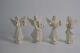 4 Vintage Dresden Karl Heinz Klette Porcelain Musical Angels Figurines Germany