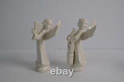 4 Vintage Dresden Karl Heinz Klette Porcelain Musical Angels Figurines Germany