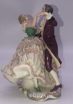 7.5 Vintage Frankenthal Porcelain Dancing Couple