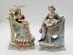 A Pair Vintage Antique German Porcelain Figurines Of A Young Couple With Chairs