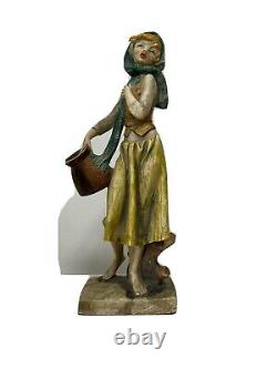 ANTIQUE Italy VOLKSTEDT PORCELAIN Figurine vintage statue masterpiece