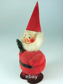 ANTIQUE PAPER MACHE' SANTA CANDY CONTAINER Western Germany Early Post War