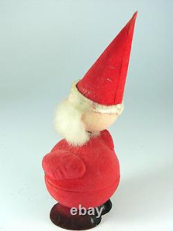 ANTIQUE PAPER MACHE' SANTA CANDY CONTAINER Western Germany Early Post War