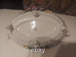 ANTIQUE Von Schierholz CENTERPIECE German Porcelain Cherub Bowl