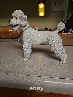 Absolutely Exquisite 1953 Vintage German Rosenthal Karner White Porcelain Poodle