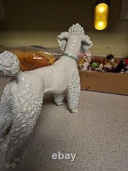 Absolutely Exquisite 1953 Vintage German Rosenthal Karner White Porcelain Poodle