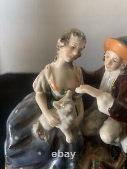 Ackermann & Fritze Volkstedt Thuringia Germany 1908 1951 Figurine Signed