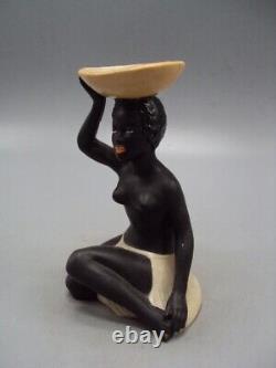 African Nude Woman Girl German porcelain figurine Vintage 5927