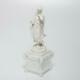 Antique 18th C. Volkstedt White Bisque Porcelain Grecian Woman Figurine, Marked