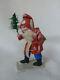 Antique 1900 German Hunchback Santa Withcarrier &toys 6 1/2