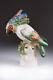Antique 1900s Germany Porcelain Figurine Parrot Nymphenburg Marked 20 Cm