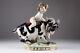 Antique 1925-1972 Porcelain Figurine Bacchus On A Goat Scheibe Alsbach 22 Cm