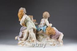 Antique 19th Germany Large figurine MEISSEN Summer from the cycle Seasons 18 cm