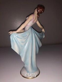 Antique Art Deco German Lady Woman Ballerina Dancer Porcelain Figurine Figure