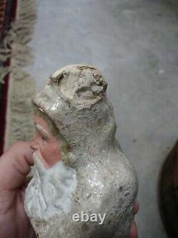 Antique Christmas Belsnickle Paper Mache Santa Clause Candy container