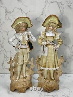 Antique Couple Figurine Carl Schneider Germany 1881