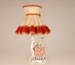 Antique Dresden figurine German porcelain Lace figurine Ballerina Lamp