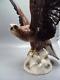 Antique Eagle Figurine Sculpture Germany Statue Wings Porcelain Decor Rare Old
