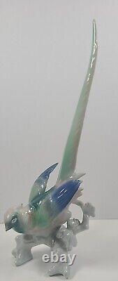 Antique Fasold & Stauch German Porcelain Bird Figurine Sculpture Long Tail 10