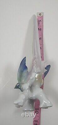 Antique Fasold & Stauch German Porcelain Bird Figurine Sculpture Long Tail 10