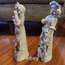 Antique Figurines German Porcelain Gräfenthal Schneider Victorian 1879-1886