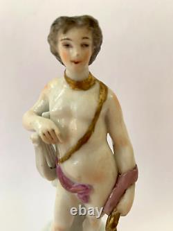 Antique French Porcelain Figurine of Orpheus by Edme Samson C. 1860
