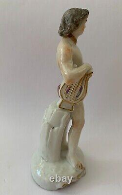 Antique French Porcelain Figurine of Orpheus by Edme Samson C. 1860