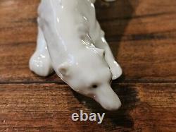 Antique Gebruder Heubach Walking Polar Bear German Porcelain Figurine 1910-1945