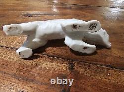 Antique Gebruder Heubach Walking Polar Bear German Porcelain Figurine 1910-1945