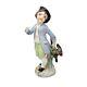 Antique German Capodimonte Boy With Quail Figurine