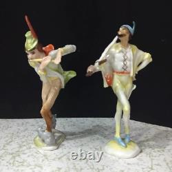 Antique German Hutschenreuther by Tutter Porcelain Figurine Couple, 6 high