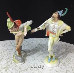 Antique German Hutschenreuther by Tutter Porcelain Figurine Couple, 6 high