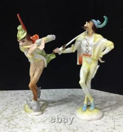 Antique German Hutschenreuther by Tutter Porcelain Figurine Couple, 6 high