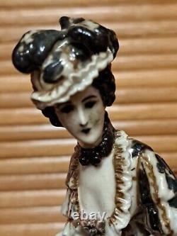 Antique German Naughty Porcelain Figurine Ackermann & Fritze Woman